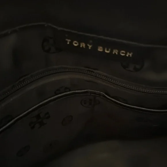 Tory Burch Black Leather Tote - Picture 5 of 6
